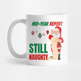 Mid-year report from Santa, still naughty! Mug